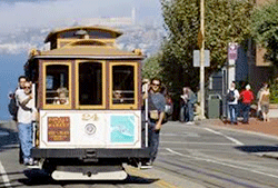 San Francisco historic Mannual Cable Cars