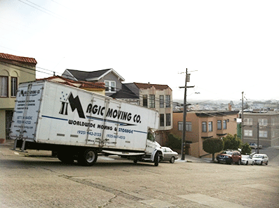 Magic Moving & Storage local San Francisco Truck